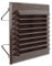 La Ventilazione BMR140M Griglia Rettangolare con Rete antinsetti e Molle, Marrone, 175x146 mm