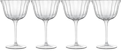 Luigi Bormioli 12940/02 Bach Retro Champagner/Sherbet 250 ml, 4 Stück, Bleifreies Kristallglas, weiß