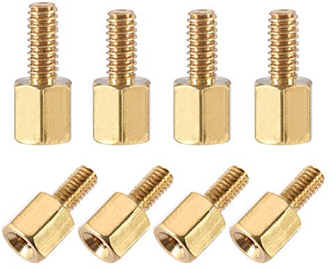 sourcing map M2.5x5mm+5mm Male-Female Brass Hex PCB Motherboard Spacer Standoff for FPV Drone Quadcopter, Computer & Circuit Board 50pcs