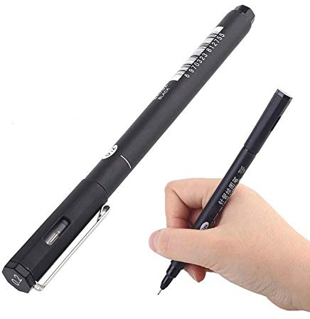 Fineliner Stifte 7 Größen Fineliner Schwarz 0,05 mm - 0,8 mm Marker Wasserdichter Pigmentliner für Skizzieren, Künstler-Illustration, Bürodokumente