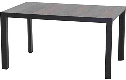 Silva Dining Tisch 160x90 matt anthrazit-Washed Grey