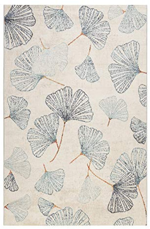 Esprit Home, In & Outdoor Kurzflor Teppich - Läufer für Terrasse, Balkon, Küche, Wohnzimmer, Rivera (120 x 170 cm, beige Taupe blau)