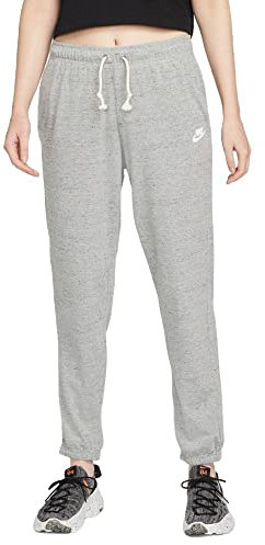 Nike Damen W Nsw Gym Vntg Easy Pants, Dk Grey Heather/White, S EU