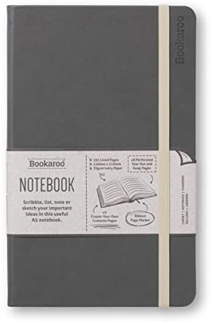 IF -Bookaroo A5 notebook, 192 pages, lined, charcoal