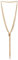 COOLSTEELANDBEYOND Bohe Chic Gold Lariat Halskette Statement Franse Quaste Anhänger Strass Multi-Strang Lange Kette Y-Form
