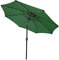 Monster Shop Parasol Vert Incinable Pour Centre de Table Ombrage de 2.7M 32 LED Energie Solaire Protection UV JTerrasse Patio Cour Piscine Jardin Héxagonale [Housse Imperméable INCLUSE]