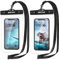 WONSAR [2 Pezzi Custodia Impermeabile Smartphone IPX8, Sacchetto Subacqueo per iPhone 14/13/12/11 Pro Max XR XS X, Galaxy A22/A52/A12, Xiaomi, Huawei Fino a 7,8