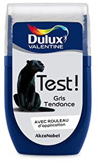 Dulux Valentine Peinture Testeur Crème de Couleur - Murs et Boiseries - Mat - Couleur Gris Tendance 30 ml