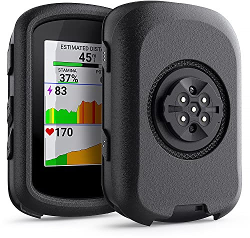 TUSITA Silicone Case Compatible with Garmin Edge 540 | 540 Solar | 840 | 840 Solar - Black