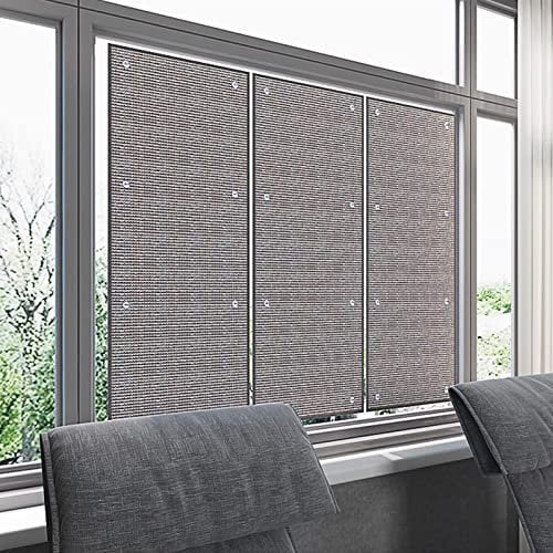Wärmeisolierung Fensterfolie Mehrzweck Aluminiumfolie Isolierfolie,UV-Schutz Sonnenschutzfolie Fenster Innen oder Außen,Thermomatte Sichtschutzfolie Scheibentönungsfolie (80x150cm/31''x59'')