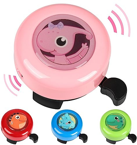 Victgoal Fahrradklingel Kinder, Laute Klingel Ring Glocke Fahrrad Zubehör für Rennrad Mountainbike Scooter Kinderfahrräder, Fahrrad Klingel für Kleinkinder Jungen Mädchen (Rosa)