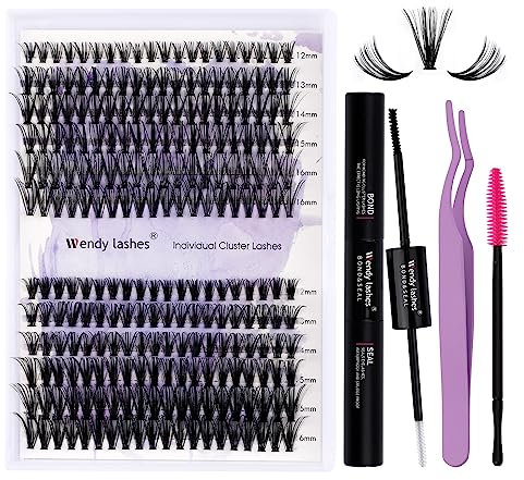 Lash Extensions Kit Wimpernverlängerung Set Lash Extensions Set DIY Wimpernverlängerung Kit Cluster Wimpern Kit Cluster Wimpern mit Kleber