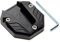 Gereiny Aluminum Alloy Motorcycle Bike Kickstand Extender Foot Side Stand Extension Foot Pad Support Plate Motorbike Accessories Black