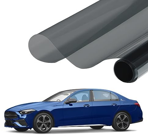 Car Window Tint Film, 35% VLT 24in x 15ft Heat & UV Block Car Window Tint, Scratch Resistant Window Privacy Film, Blackout Auto Car Windshield Sun Shade Roll-Suitable Car Side & Rear Windows Tint