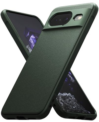 Ringke Onyx Compatibile con Cover Pixel 8, Ottima Grip Antiscivolo Antiurto Perfetta Calza Custodia Robusta Antigraffio TPU- Dark Green Verde