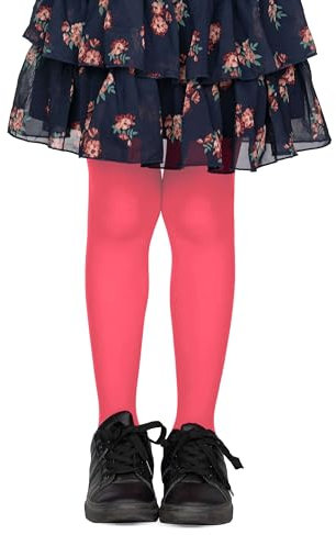 LORES - Collant in tinta unita da bambina, con piedi, opachi, 40 denari, per danza classica (realizzati in Italia), 11-12 Anni