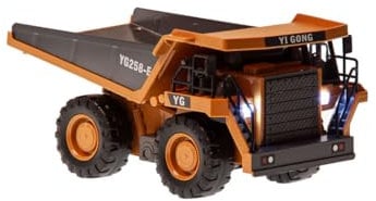 s-idee® BC1041 gelb RC Kipper LKW 1:24 Metallteile 2,4 GHz 9 Kanäle Licht und Sound