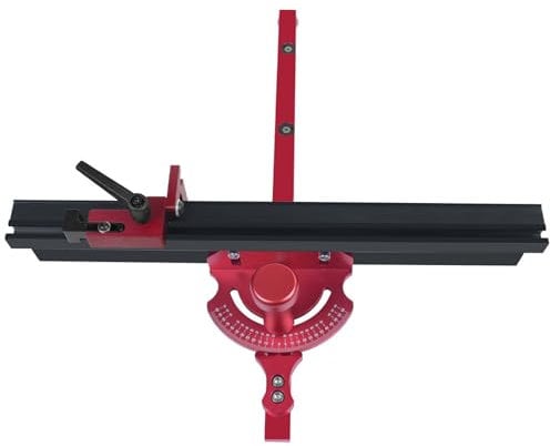 Precisions Gehrungslehre Universal Tischsäge Winkelmesser Push Handle Fixed Angle Gear Shifting Hole T Track Angle Ruler Universal Table Saw