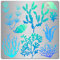 GORGECRAFT 16 x 16cm Seetang-Schablonen Meerestiere-Schablone Metall-Tagebuch-Schablone Muschel-Schablonen Edelstahl-Vorlagenwerkzeug Für Holzbrandmalerei Und Gravur Scrapbooking Basteln DIY