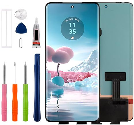 Duotipa [Nuevo] Pantalla LCD táctil digitalizador de repuesto para Motorola Moto Edge 40 XT2303-2 /Edge 40 Neo XT2307-1 6,5 pulgadas con kit de herramientas de reparación técnica, color negro.
