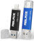 ABLAZE Clé USB C 128 Go OTG USB 3.0 128GB Lot de 2 Type C 2 en 1 Double clé USB pour téléphone Portable, Smartphone, Ordinateur Portable, PC