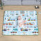 VANCLE Alfombra Bebe 127 x 127 CM, 1 CM Grosor, Antideslizante Algodón Alfombras de Gateo, Alfombra Infantil Plegable e Impermeable, Colchoneta Bebé Suelo para Jugar