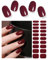 Wahrshei Unghie Gel Adesive UV | Burgundy Smalto Adesivo Gel UV | 20 PCS Pellicola per Unghie Autoadesiva | Adesivi per unghie in gel, Impacchi di Smalto Gel per Unghie