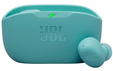 JBL Wave Buds - Cuffie wireless Bluetooth V5.3, cancellazione attiva del rumore, connessione multipla, app per equalizzazione dei bassi aggiuntivi, modalità rilassante, ricarica di velocità,