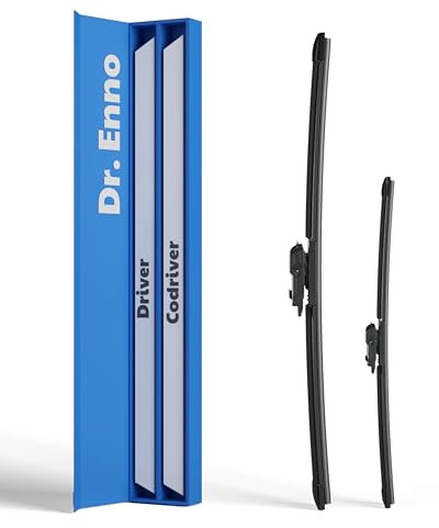 Dr. ENNO Scheibenwischer 650mm & 475mm | Streifenfreie Reinigung | Leiser Betrieb | Einfache Montage | Langlebige Qualität | Kein Quietschen