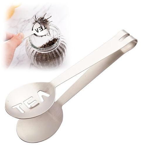 Teebeutelquetscher aus Edelstahl, Teebeutelquetscher Werkzeug, Teebeutelhalter, Sieb für Teetrinker, Zubehör, Werkzeug, für losen Tee, Eis, Zucker, Würfel, Teelöffel, Tee-Zubehör für Teeliebhaber