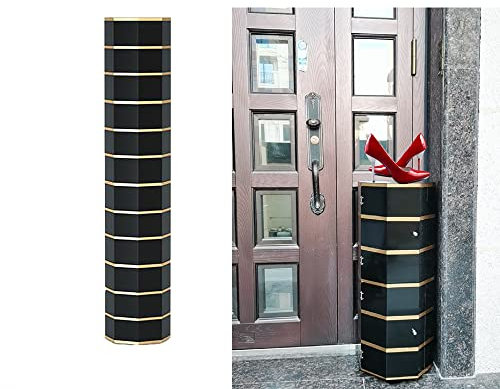 Verstecktes Schuhregal, drehbarer Schuhschrank, drehbares Schuhregal, Schuhregal for den Eingangsbereich mit Türen, um 360 ° drehbares vertikales Schuhregal, Ausstellungsregale for den Boden, for den