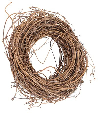 BESPORTBLE Weidenkranz 24 cm Durchmesser - Natürlicher Türkranz Und Wandkranz Im Landhausstil - Ideal Für DIY Weihnachtsdekoration Und Gemütliche Wohnräume Perfekt Für Hochzeiten Und Feste