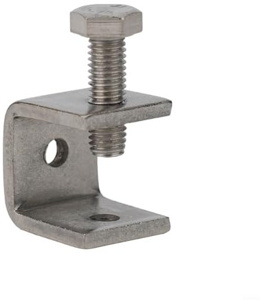 AugustknowU C-clamp Jaw, Stainless Steel 304 Tiger Clip clamp Steel Beam Clip Steel Pipe Square Clip C Type clamp U Type clamp clamp Hoop Opening 20mm 1Pcs