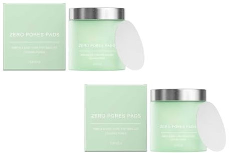Generisch Zero Pore Pads Gesichts Toner Pads für Peeling Poren Pflege Tiefenreinigende Pore Minimieren sanftes Peeling für glatte, klare Haut Ideal für alle Hauttypen Dermatologe Geprüfte 70 Pads (2)