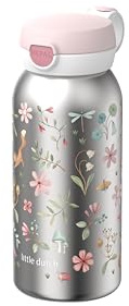 Mepal - Gourde en inox avec bouchon à clapet Campus - Bouchon s'ouvre à une pression - Compatible avec Boissons Gazeuses - Étanche - Lavable au Lave-Vaisselle - 600 ml - Fairy Wonders