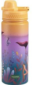 Neavita Twice Forever - Bottiglia thermos arancione in acciaio inox per tisane e bevande, 500 ml
