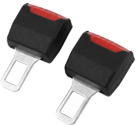 SIVZUMO 2 Pezzi Universale in ABS, Gancio Blocca Cintura di Sicurezza per Interni Auto, Accessori Auto per Maggior Comfort, Nero