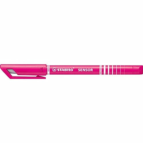 Fineliner mit gefederter Spitze - STABILO SENSOR F - fein - Einzelstift - pink