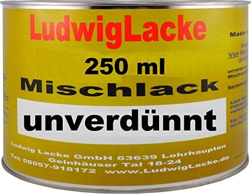 LudwigLacke 250ml unverdünnter Autolack Basislack Wunschfarbton