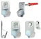 2 x Heavy Duty Steel Safety Picture Frame/Mirror/Canvas Hooks with Screws and Plugs