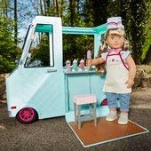 Kids Amazing Our Generation Sweet Stop Ice Cream Truck 52cm (Age Suitability: 3 Years +)