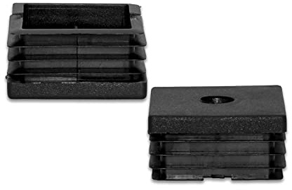 Flyshop Kunststoff-Abdeckkappen mit Gewinde, 4 Stück M8 x 50 x 50mm Schwarz-kariert