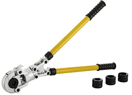 VEVOR Pressatrice Multistrato Manuale 4 Matrici Th 16-20-25-32mm Crimpatrice Idraulica Professionale con Calibratore a Molla di Torsione per Tubi Multistrato