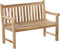 SAM Gartenbank Java, 2-Sitzer Sitzbank 120 cm, Teakholz massiv, Holzbank für Balkon, Terrasse, Wintergarten oder Garten, pflegeleichtes Unikat, Holzbank, Gartenmöbel