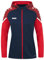 JAKO Damen Kapuzenjacke Performance, Marine/Rot, 36