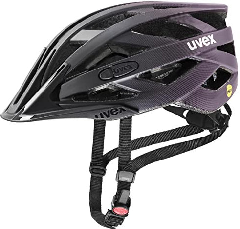 uvex i-vo cc MIPS - leichter Allround-Helm für Damen und Herren - MIPS-Sysytem - individuelle Größenanpassung - black-plum - 56-60 cm