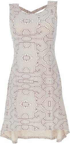 GURU SHOP Minivestido con espalda de tiras de algodón orgánico, Vokuhila para mujer, Vestidos Ropa alternativa