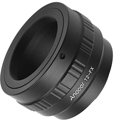 Andoer T2-FX Metal Lens Mount Adapter Ring T/T2 Mount Lens Adapter Ersatz für Fujifilm X-T1/X-A1/X-E2/X-M1/X-E1/X-Pro1 X-Mount Kameras