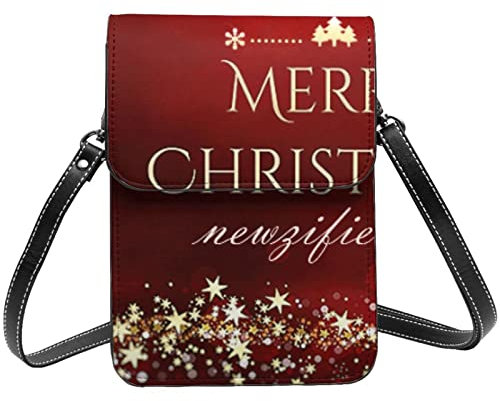 AABSTBFM Ananas-Crossbody-Handytasche für Damen und Mädchen, Geldbörse, Handtaschen, PU-Leder, Handytasche, weihnachtsmotiv, Einheitsgröße