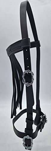 Tysons Breeches Trense Barock Spanisch Jorge Vaquero Zaum Cortezia Schnallen Schwarz Frontalera Reitzaum + Zügel VB WB XFULL Leder (X Full)